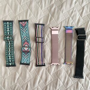 Adjustable Apple Watch straps, set of 6
